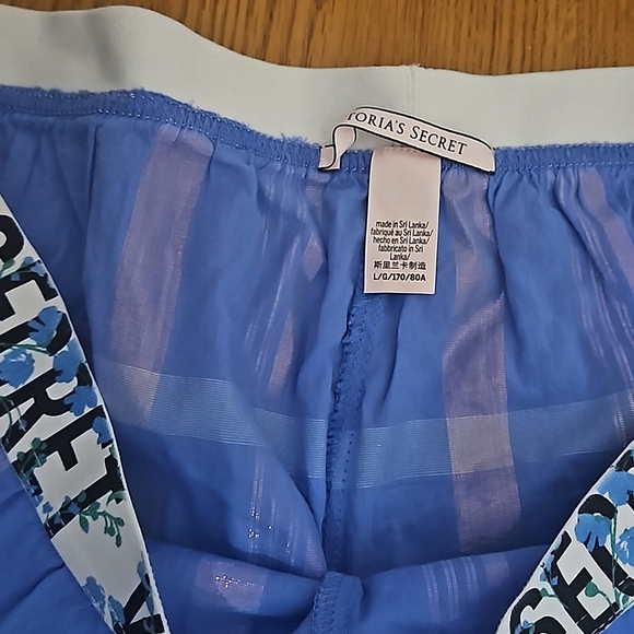 Victoria's Secret PINK Plaid Floral Pajama Pants/ L - Picture 6 of 8